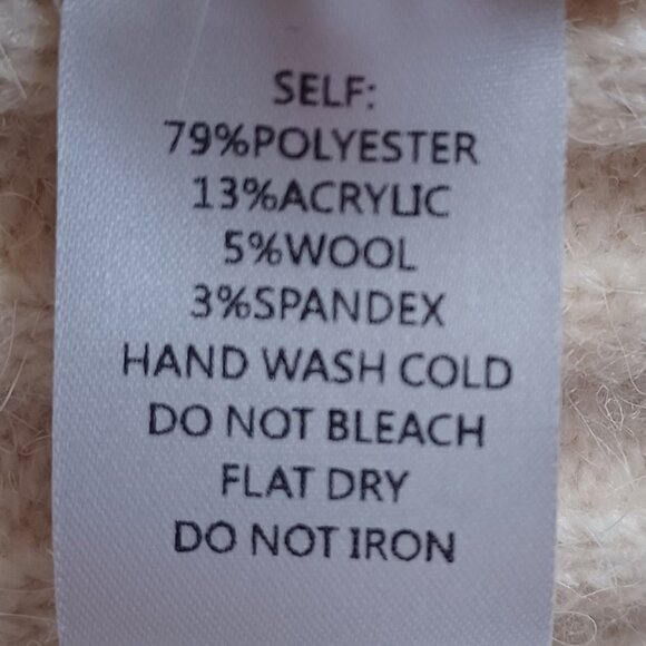 EUC Vici Ruffled Tie-Front Bell Sleeve Cream Cardigan Size Small - Picture 6 of 6